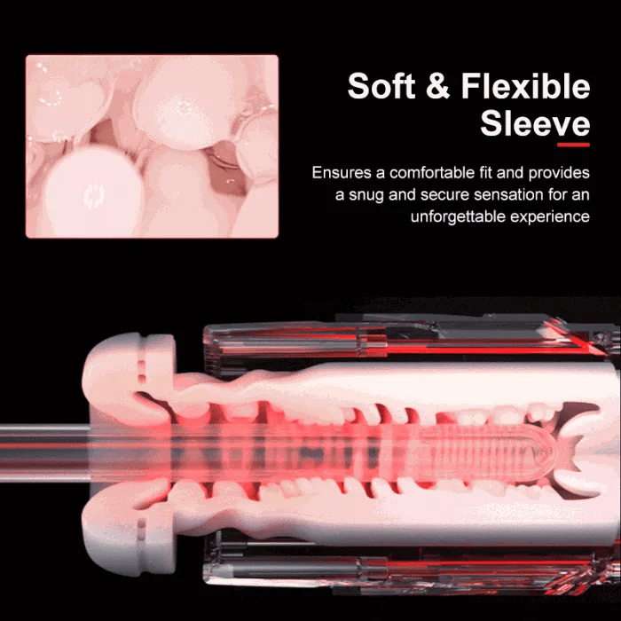 App-gesteuerter Teleskop-Rotations-Masturbator mit einstellbarer Geschwindigkeit