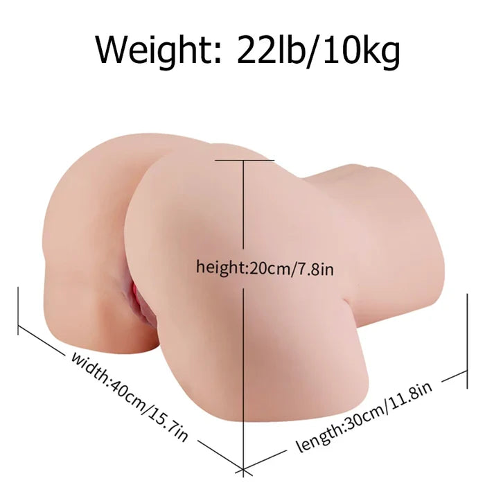 Nicki:10.99kg Ultra realistische Sex Torso mit großem Hintern Für Doggy Sex