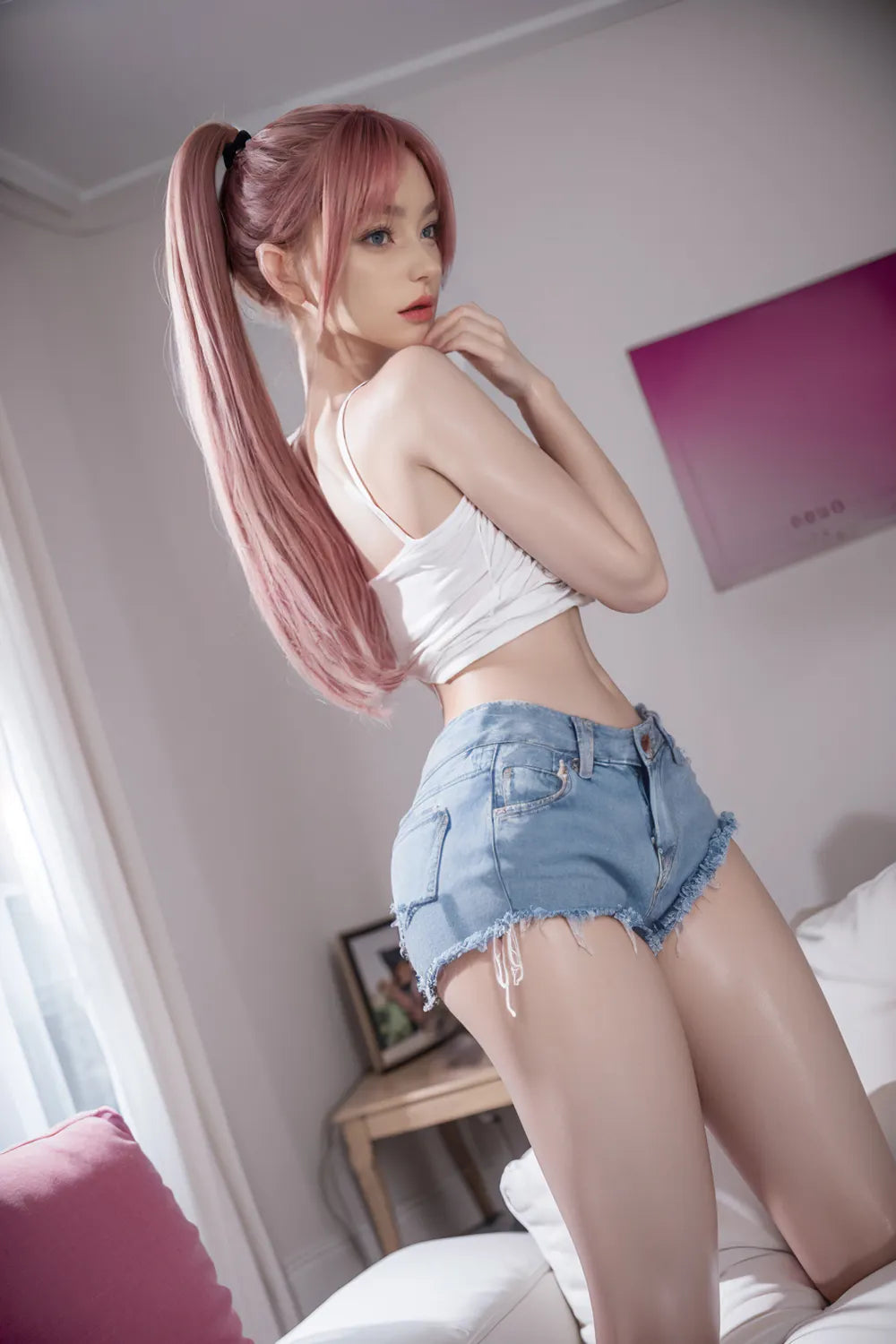 Dolly: 164 cm - Silikon Mittelbrust Asiatische Sexpuppe