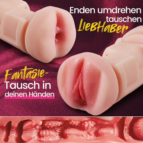 Dual-End Vibrator Ausdauer- Endurance-Builder Masturbator für Men