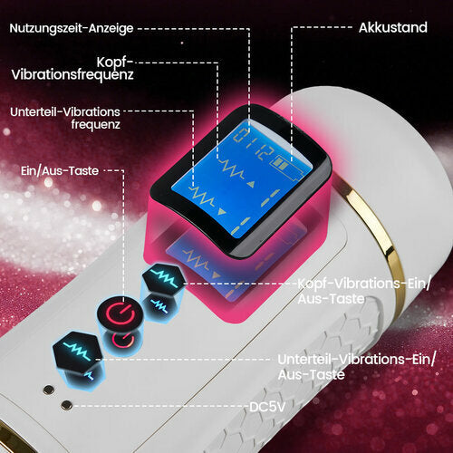 Dual-End Vibrator Ausdauer- Endurance-Builder Masturbator für Men