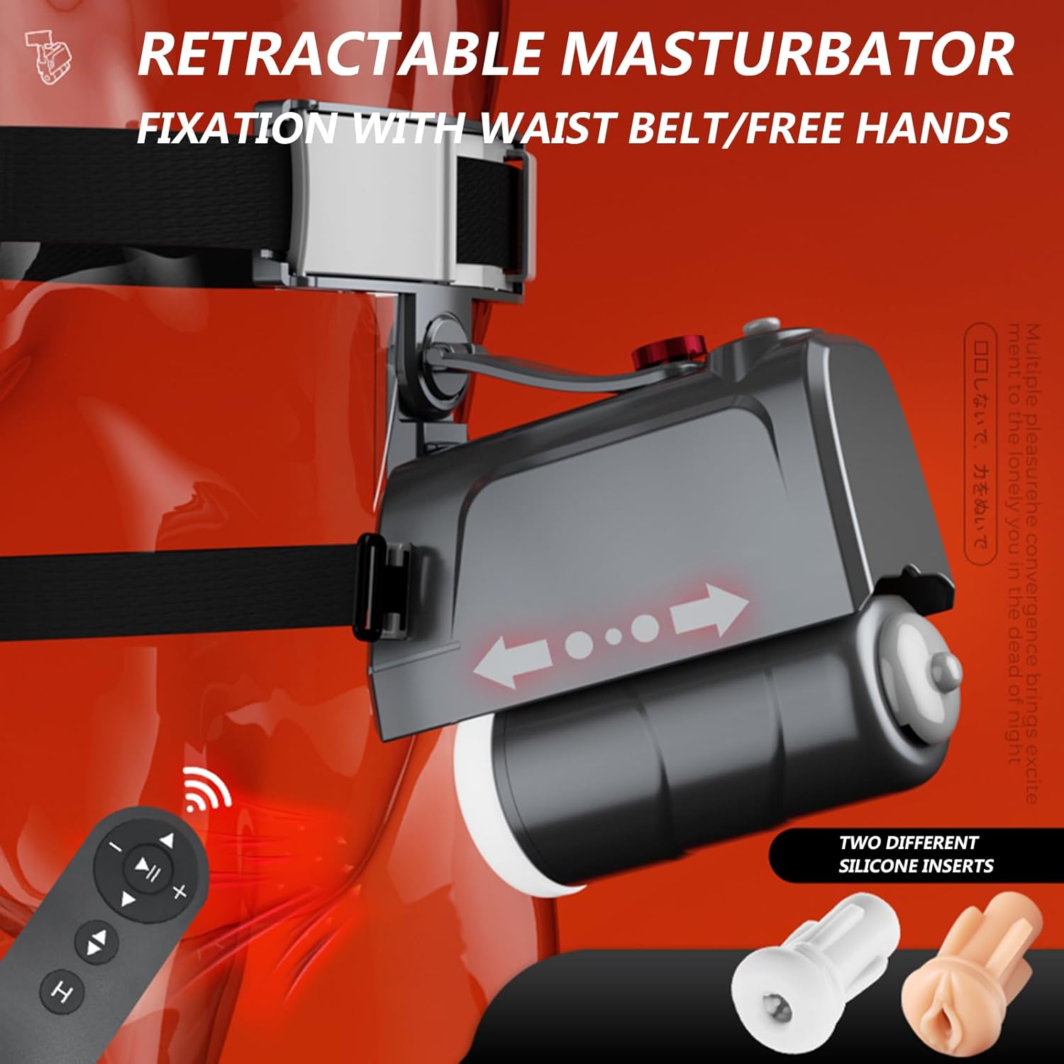 Elektrischer Handfreier Masturbator für Männer mit 10 Modi & 2 Austauschbaren Cups