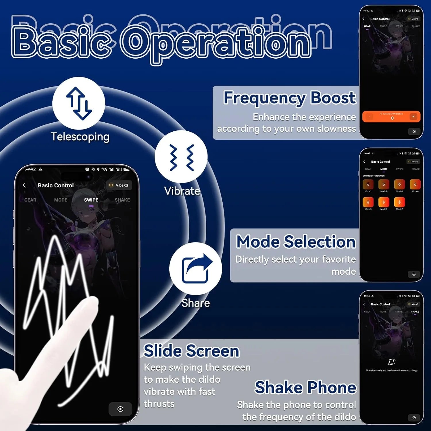 Fitter:11.5KG Teleskop-Vibrator-Torso mit App-Steuerung (abnehmbarer Dildo, 4 Aufsätze)