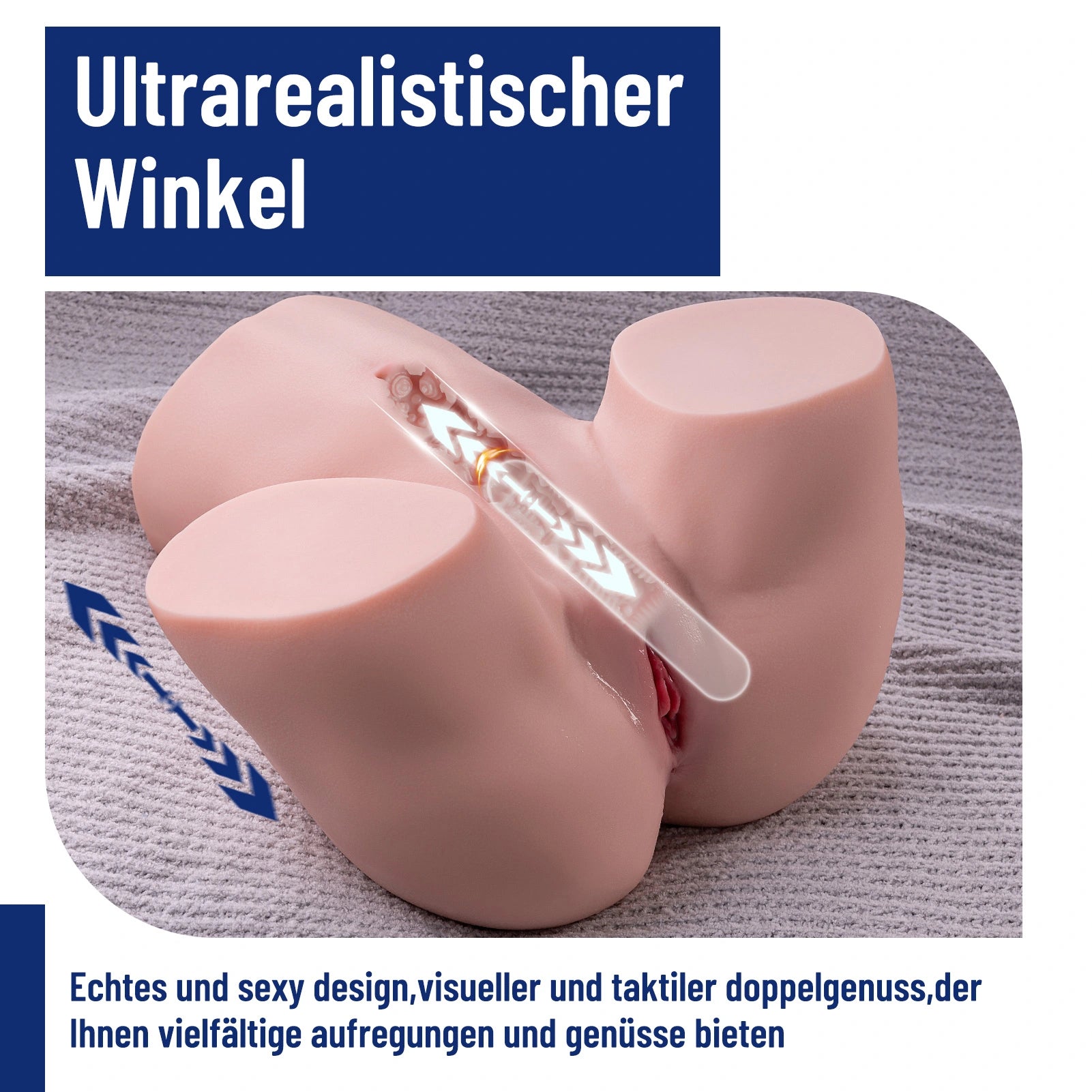 Gina - 15KG Elektrischer Big Ass Saug- und Quetsch- + Vibrationskanal + Stoßfunktion