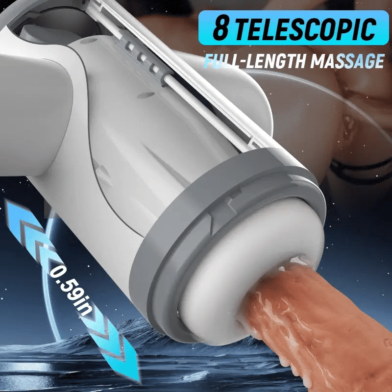 MT32: Automatische Schmierung 8 Push 8 Suck Handheld Male Masturbator