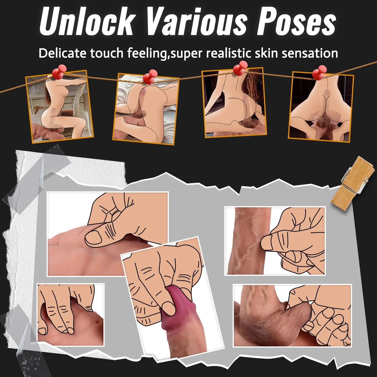 Jameson - 4.1KG Torsodildo Mit Teleskopischer Vibration und Abnehmbarem Dildo