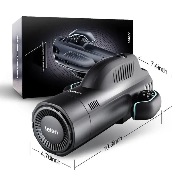 MT9:Leten Handheld Masturbator mit 10 Vibrations- & Saugmodi und Sprachausgabe