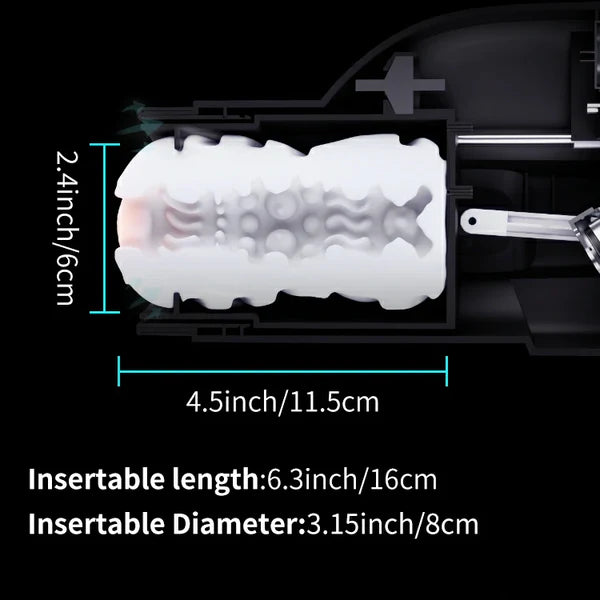 MT9:Leten Handheld Masturbator mit 10 Vibrations- & Saugmodi und Sprachausgabe