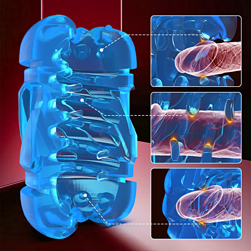 Leten Nr. 1:Vollautomatischer Quickshot Stroker mit 2 Sleeves, 10 Modi & 10 Geschwindigkeiten
