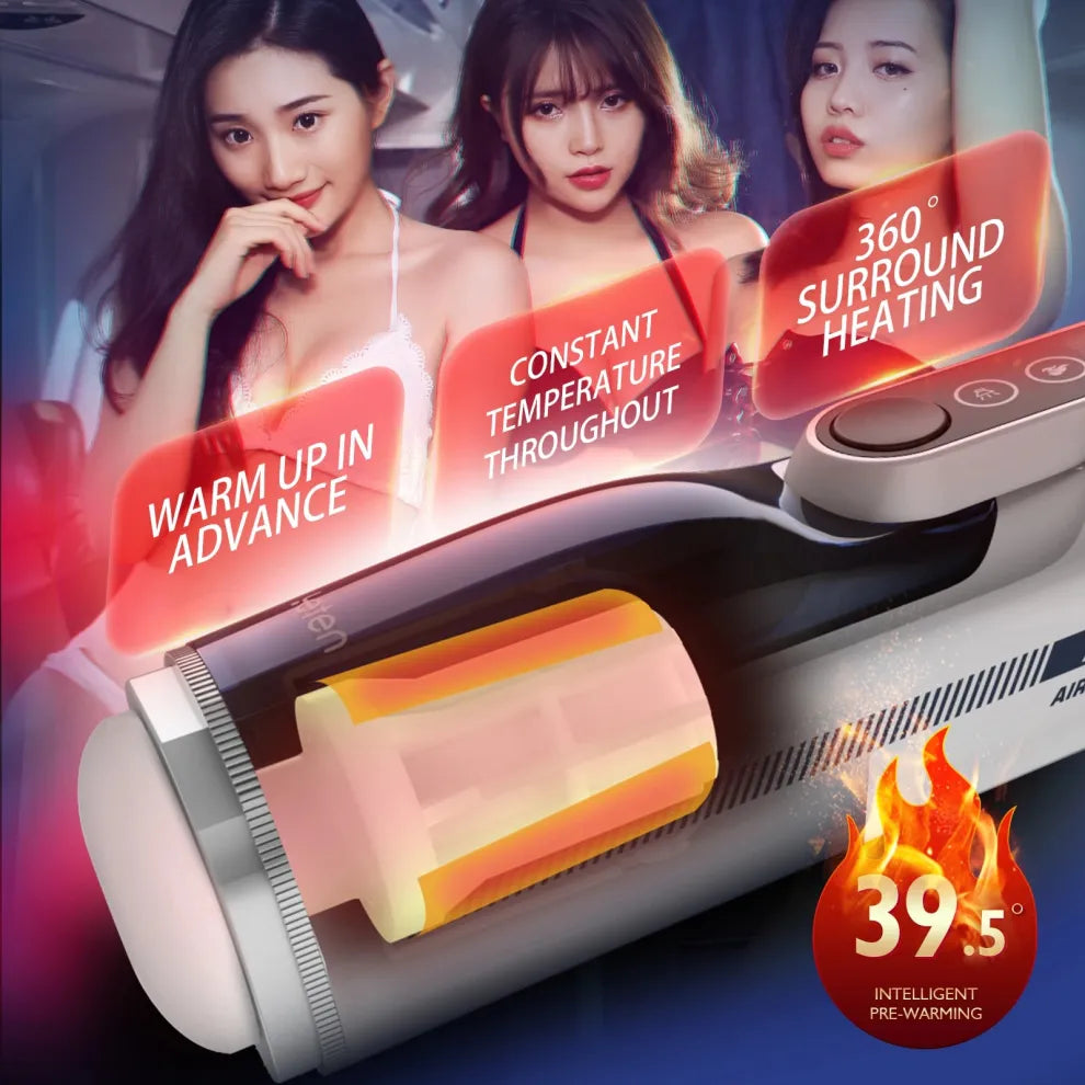 Leten A380 IV 10 Stoßfunktion Smart Heating Männlicher Masturbator