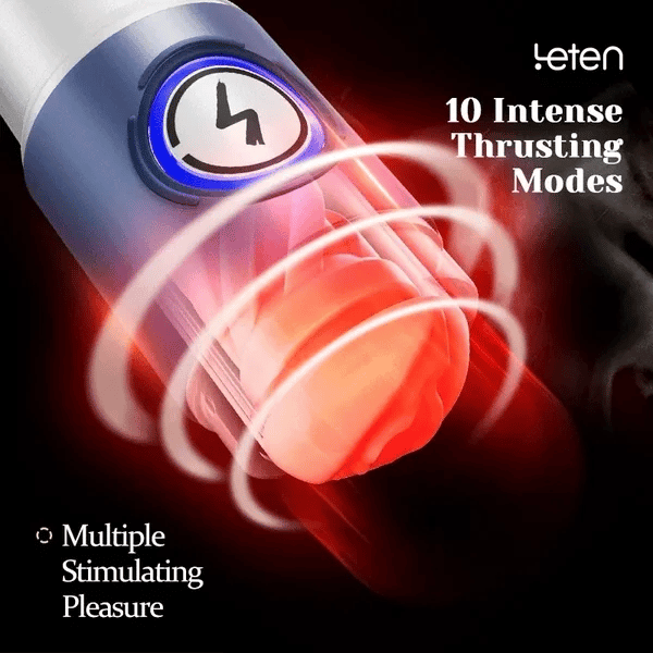 Masturbador Leten 10 Empujes 10 Bandas Térmicas