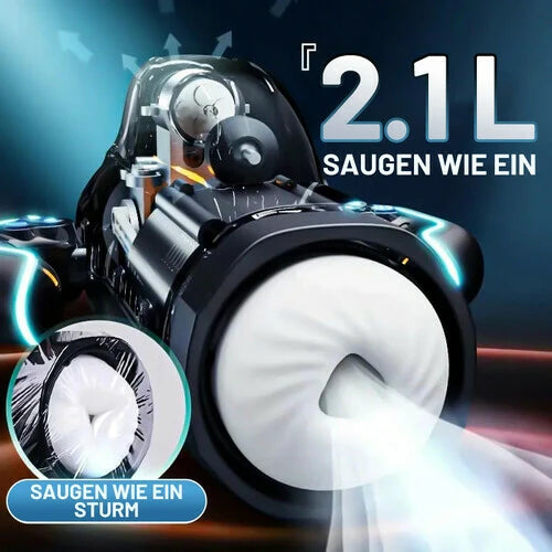MS9:Leten Handheld Masturbator mit 10 Vibrations- & Saugmodi und Sprachausgabe