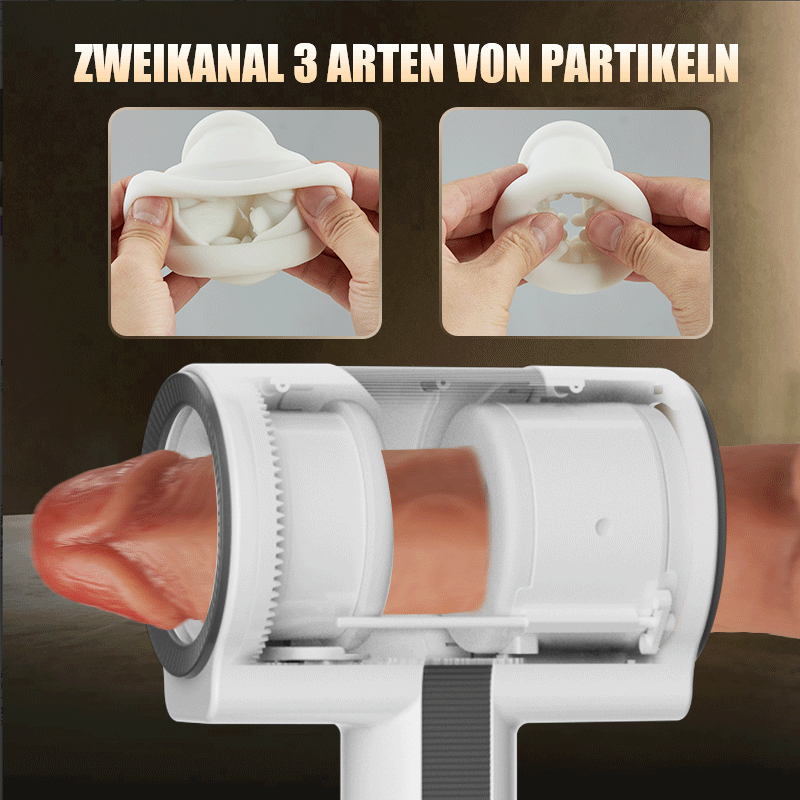 MT17 Doppelkopf 7 Vibration 5 Teleskoprotation Hand-Blowjob-Masturbator