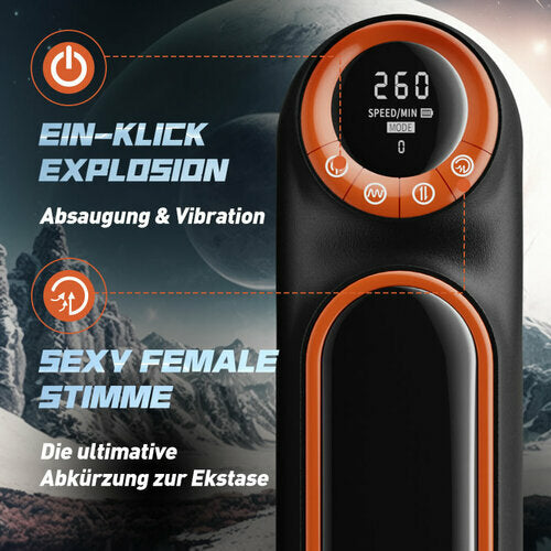 MT1 Aufgerüstet 10-Frequenz-Teleskop vibrierende Saugen Masturbation Tassen