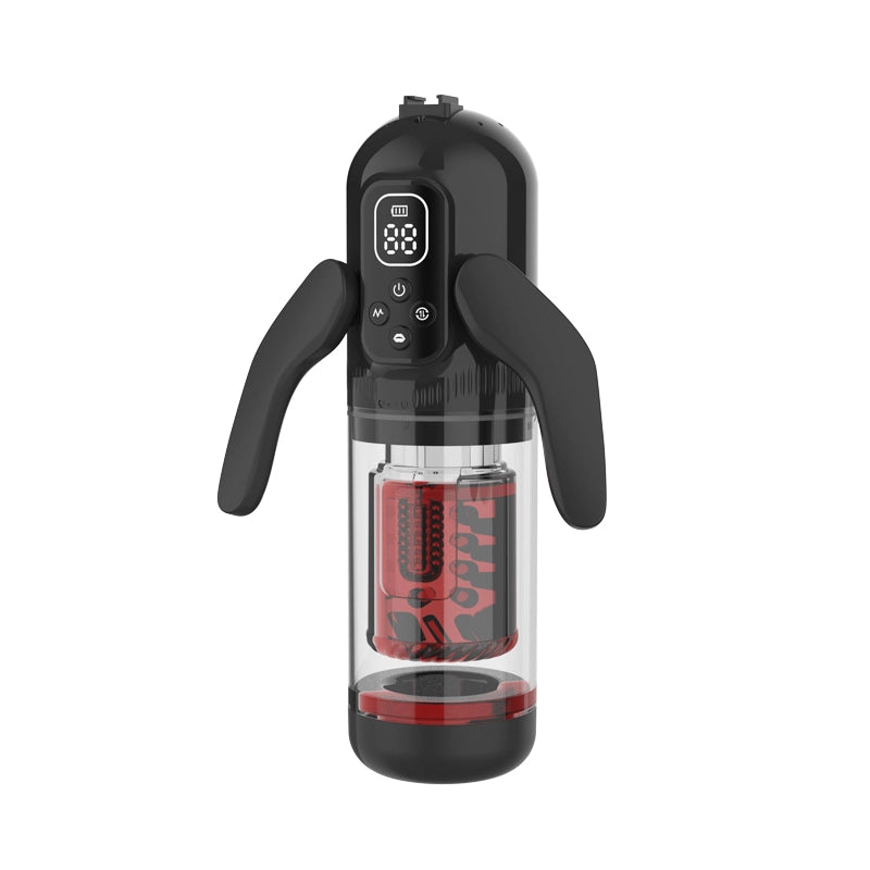 MT4 Plus: 6-in-1 Blowjob Maschine mit Rotation, Vibration, Saugfunktion, Schubbewegung, Handgriff und Halterung