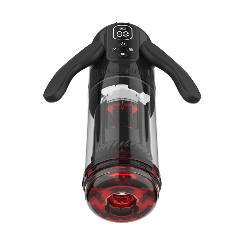 MT4 Plus: 6-in-1 Blowjob Maschine mit Rotation, Vibration, Saugfunktion, Schubbewegung, Handgriff und Halterung