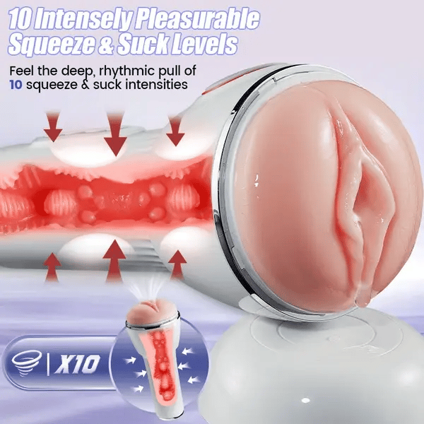 MTS4 High-End Männlicher Masturbator – 3D Realistische Elektrische Taschenmuschi
