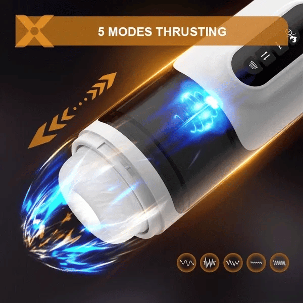 MTS6: Der Leiseste Männliche Masturbator mit Leistungsstarkem Motor & Geruchsneutralem Sleeve