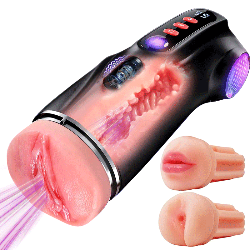MV11:APP Steuerung Masturbatoren mit 3 Liner Abnehmbare, 9 Vibration und Saugenmodi