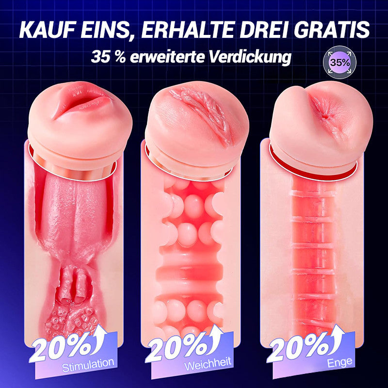 MV11:APP Steuerung Masturbatoren mit 3 Liner Abnehmbare, 9 Vibration und Saugenmodi