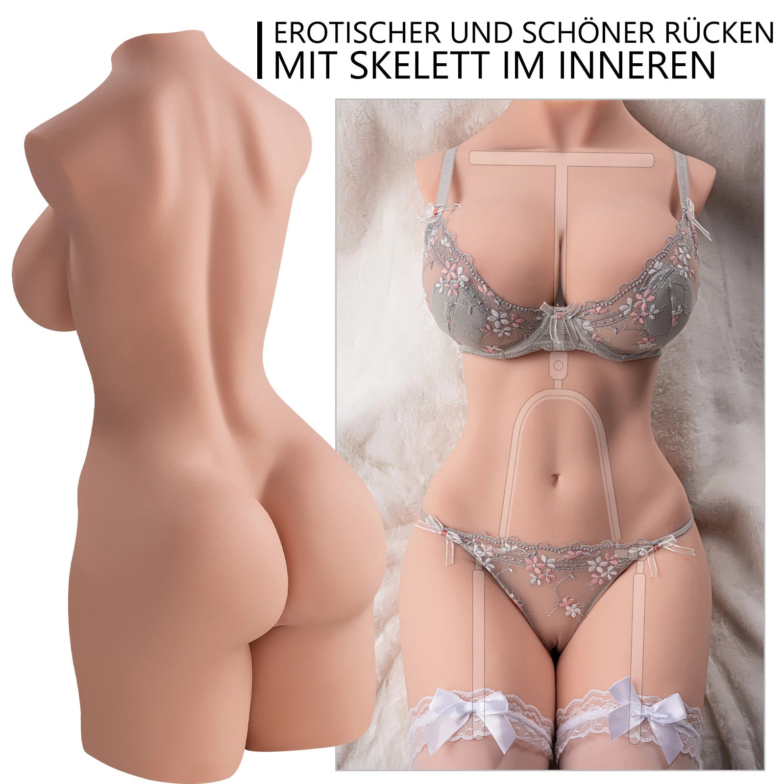 Mathilda: 19.2kg Großes Brust E-Cup Sexpuppen Doppelkanal Realistisches Sexpuppen