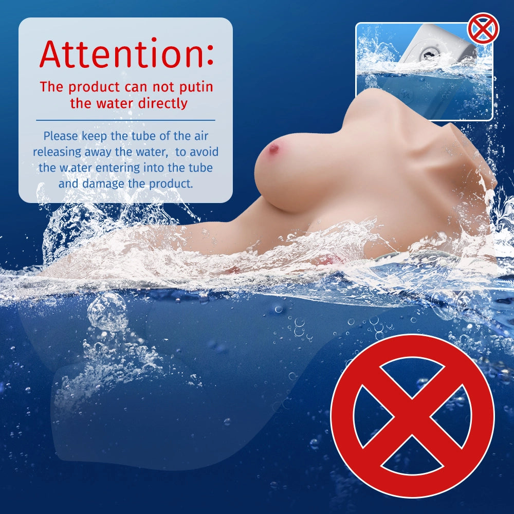 Torso sexual vibrador y succionador de 16 kg