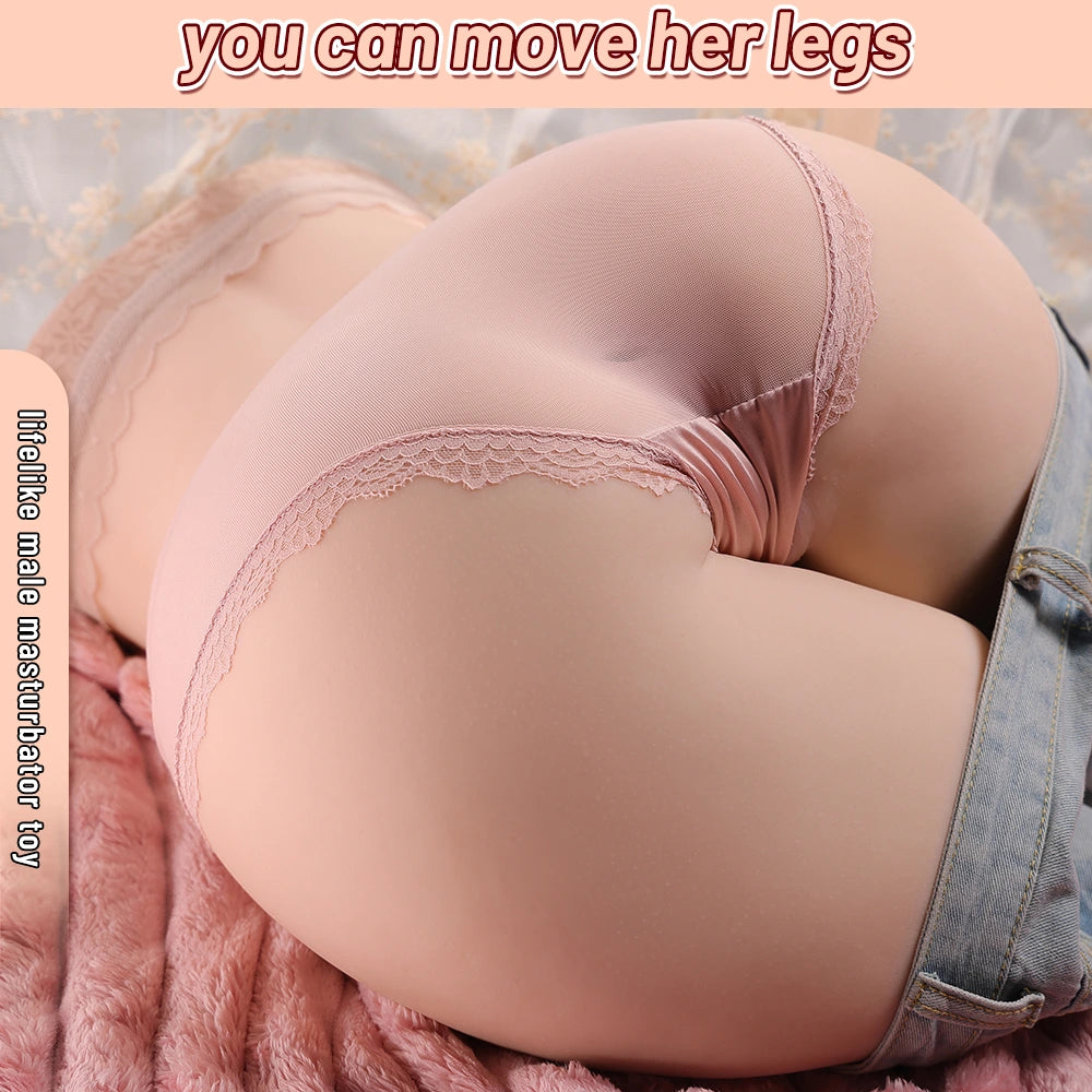 18.9kg Super soft Liquid TPE torso with big butt