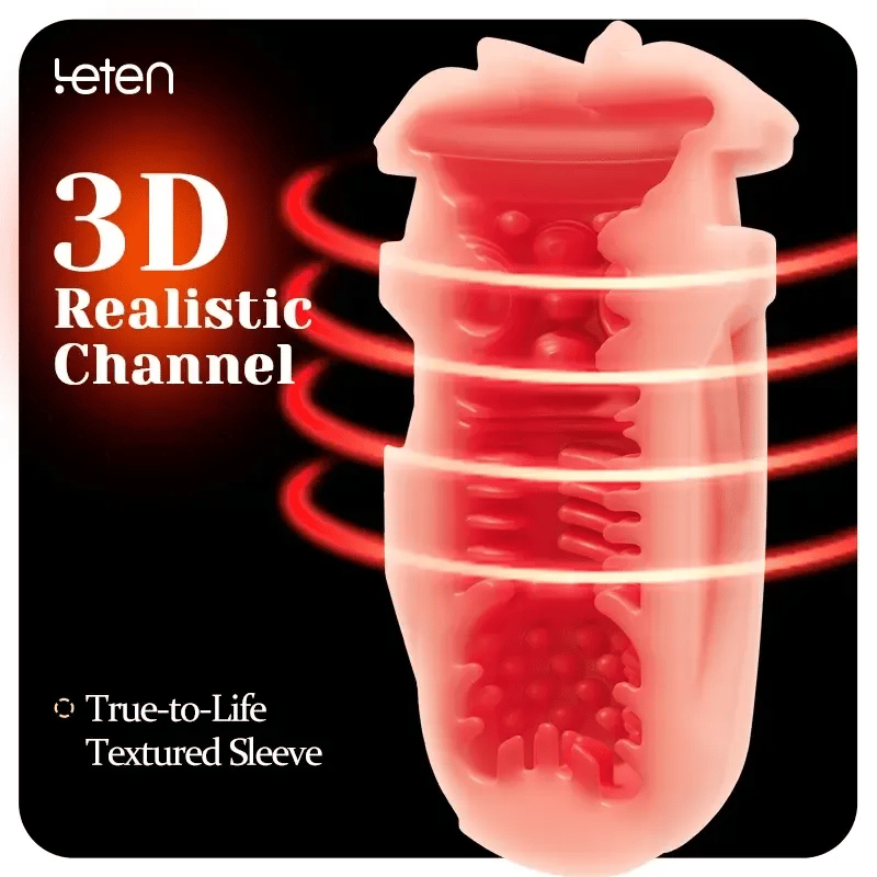 ThermoPod:Heizung Männlicher Masturbator mit real Vagina Sleeve