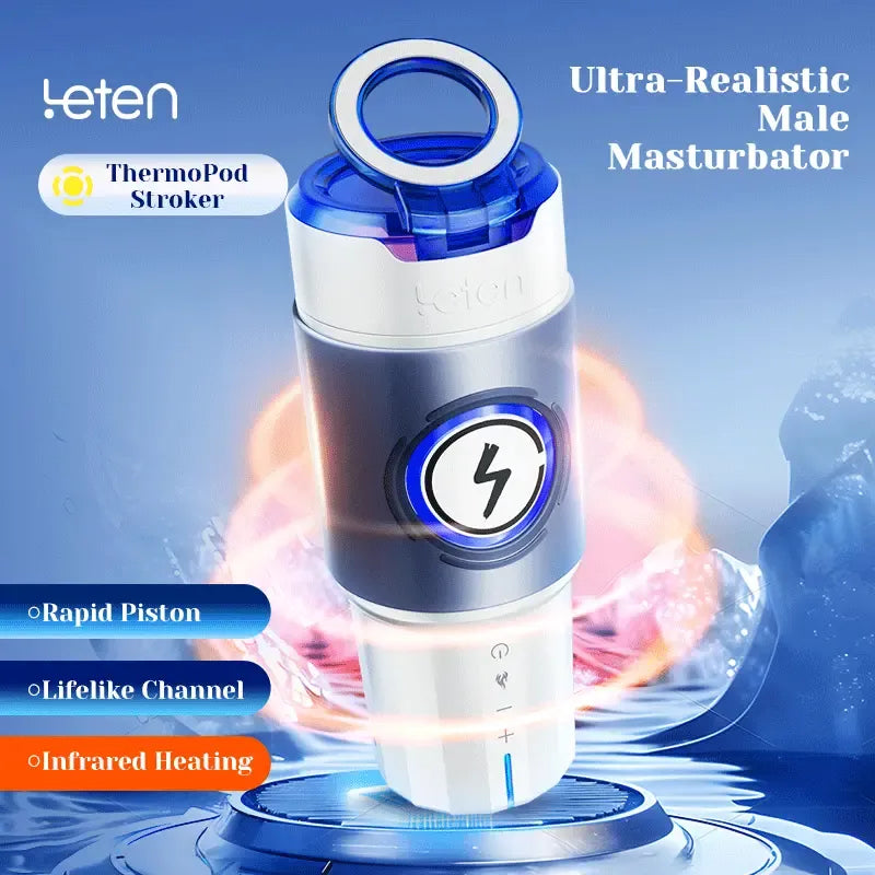 ThermoPod:Heizung Männlicher Masturbator mit real Vagina Sleeve