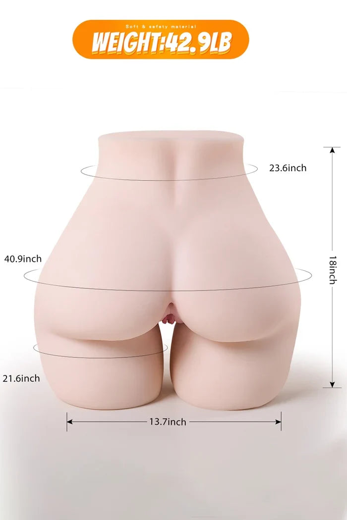 Violet:19,45kg Voller Größe Torso BBW Großer Arsch