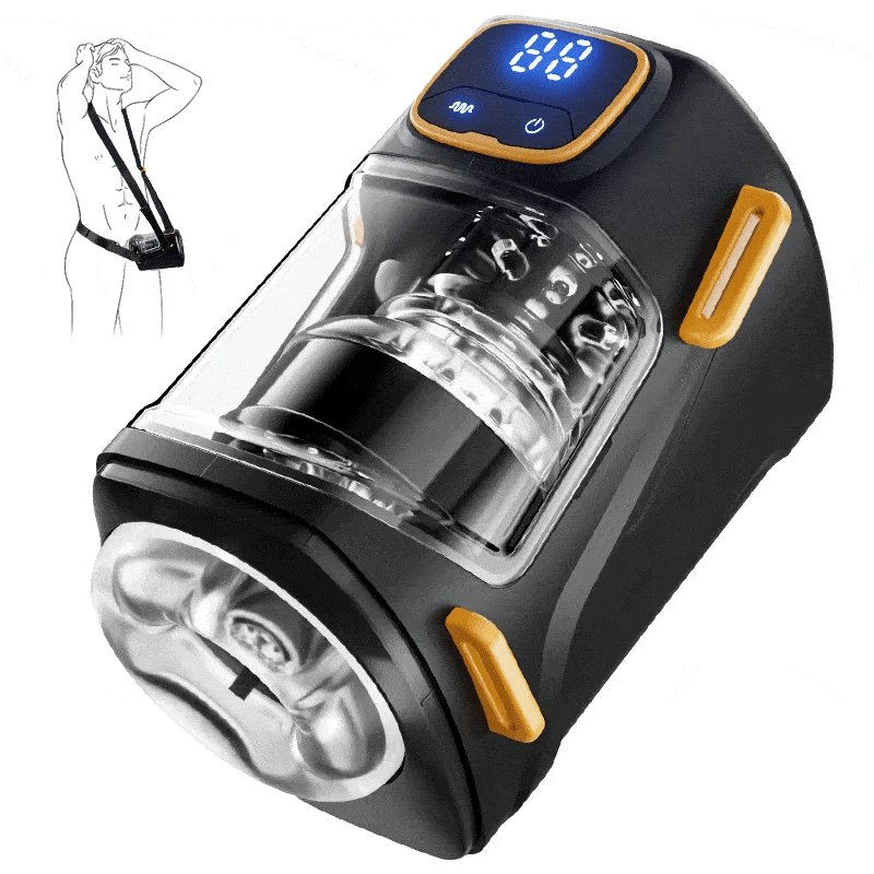MT2: Tragbarer 9 Stoß- & Vibrationsfreihändiger Männlicher Stroker