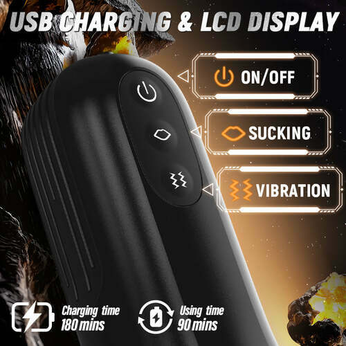 XV6:Masturbator für Männer mit 10 Vibrations- und Saugmodi – Realistischer Stroker mit Tiefenkanal-Effekt