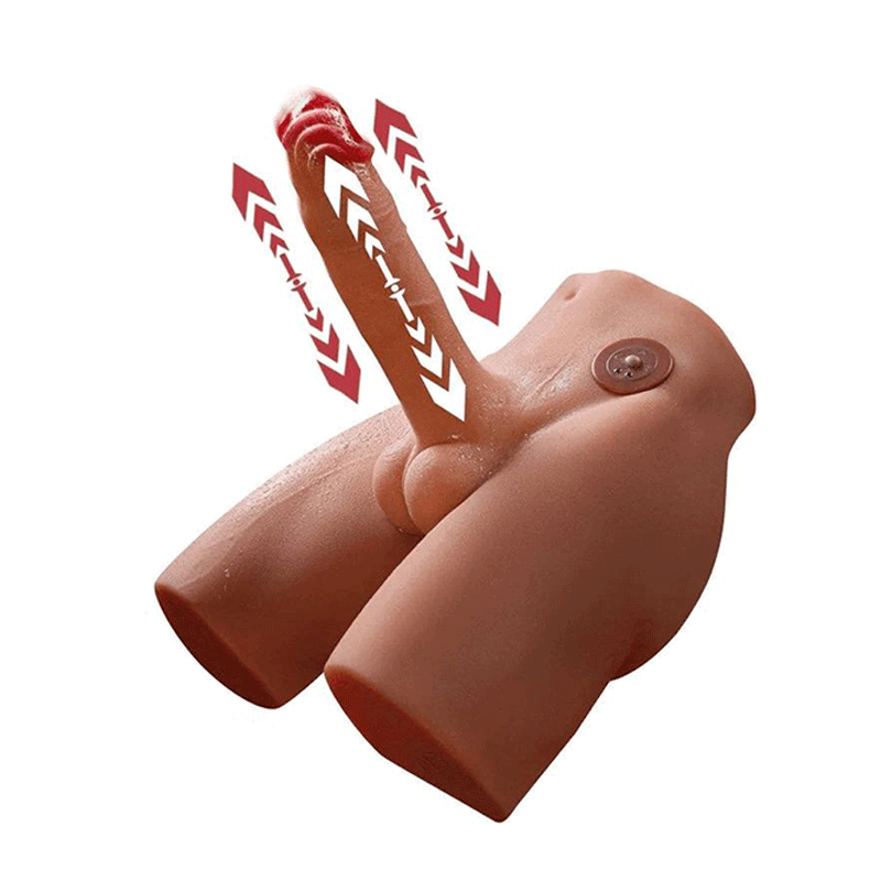 FeliciaïŒ4,09 kg Torso Dildo mit 6,69 Zoll automatisch ausziehbarem Dildo