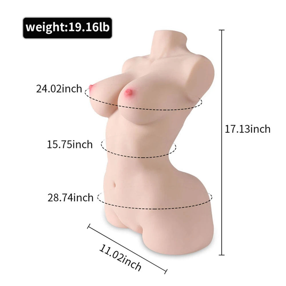10,2 kg Kleiner Weiblicher Brusttorso für Männer