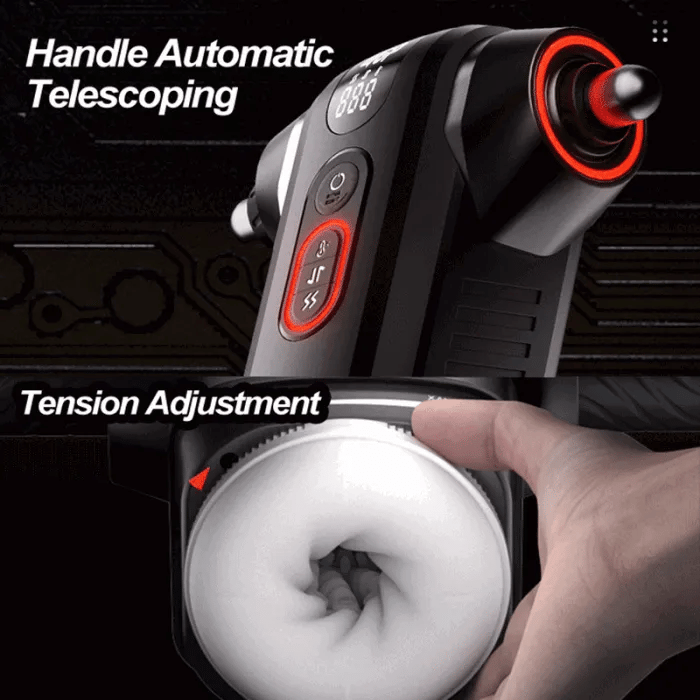 App-gesteuerter Teleskop-Rotations-Masturbator mit einstellbarer Geschwindigkeit