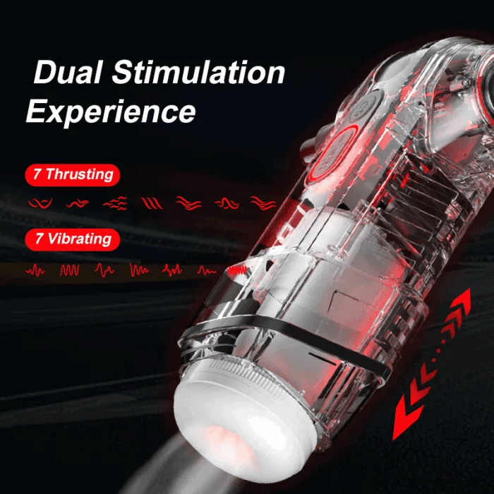 App-gesteuerter Teleskop-Rotations-Masturbator mit einstellbarer Geschwindigkeit