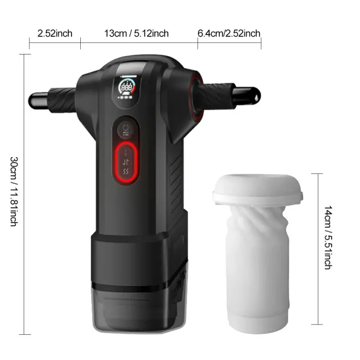 App-gesteuerter Teleskop-Rotations-Masturbator mit einstellbarer Geschwindigkeit