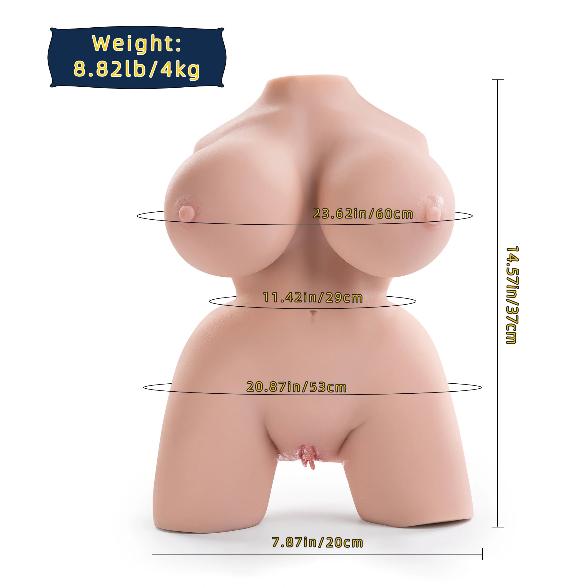 Clara：4KG Sexy Begleiter Realistischer Masturbator Brüste