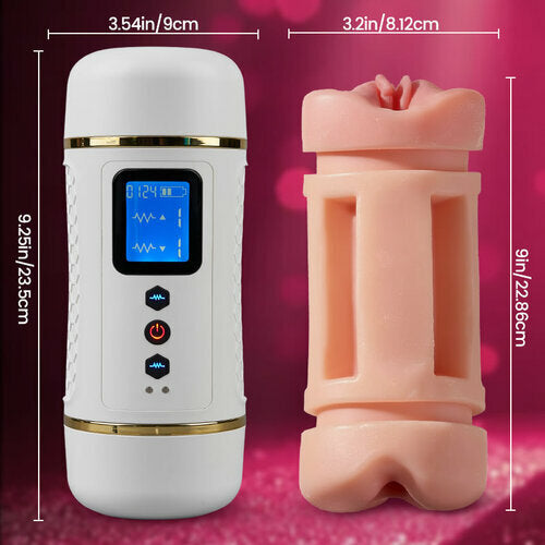 Dual-End Vibrator Ausdauer- Endurance-Builder Masturbator für Men