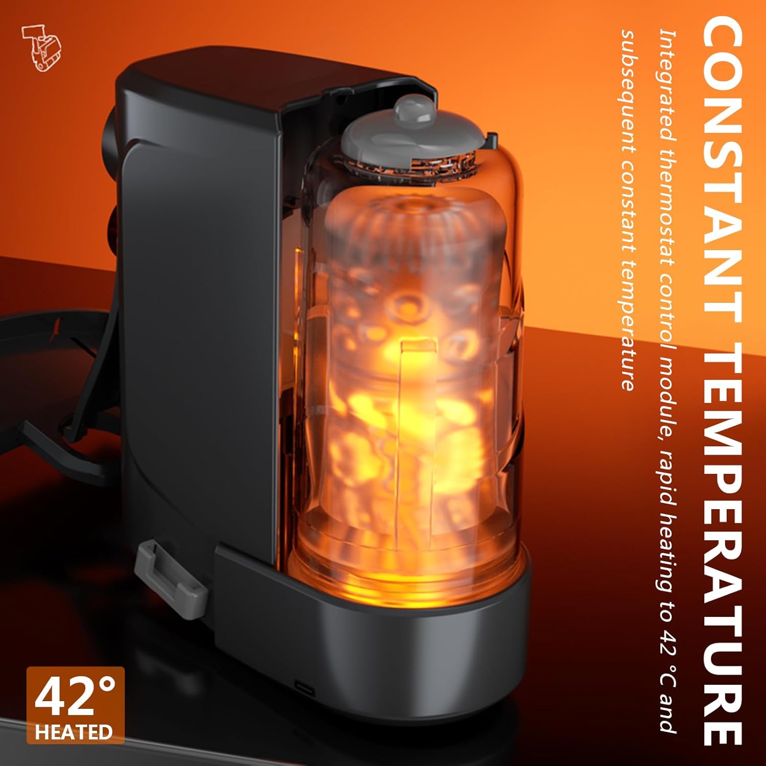 Elektrischer Handfreier Masturbator für Männer mit 10 Modi & 2 Austauschbaren Cups