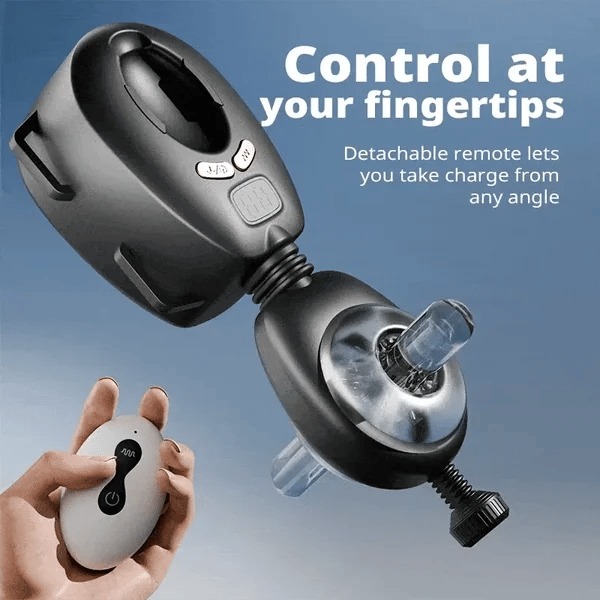 Freihändiger Masturbator, 9 Streicheleinheiten, 9 Vibrationen, Fernbedienung