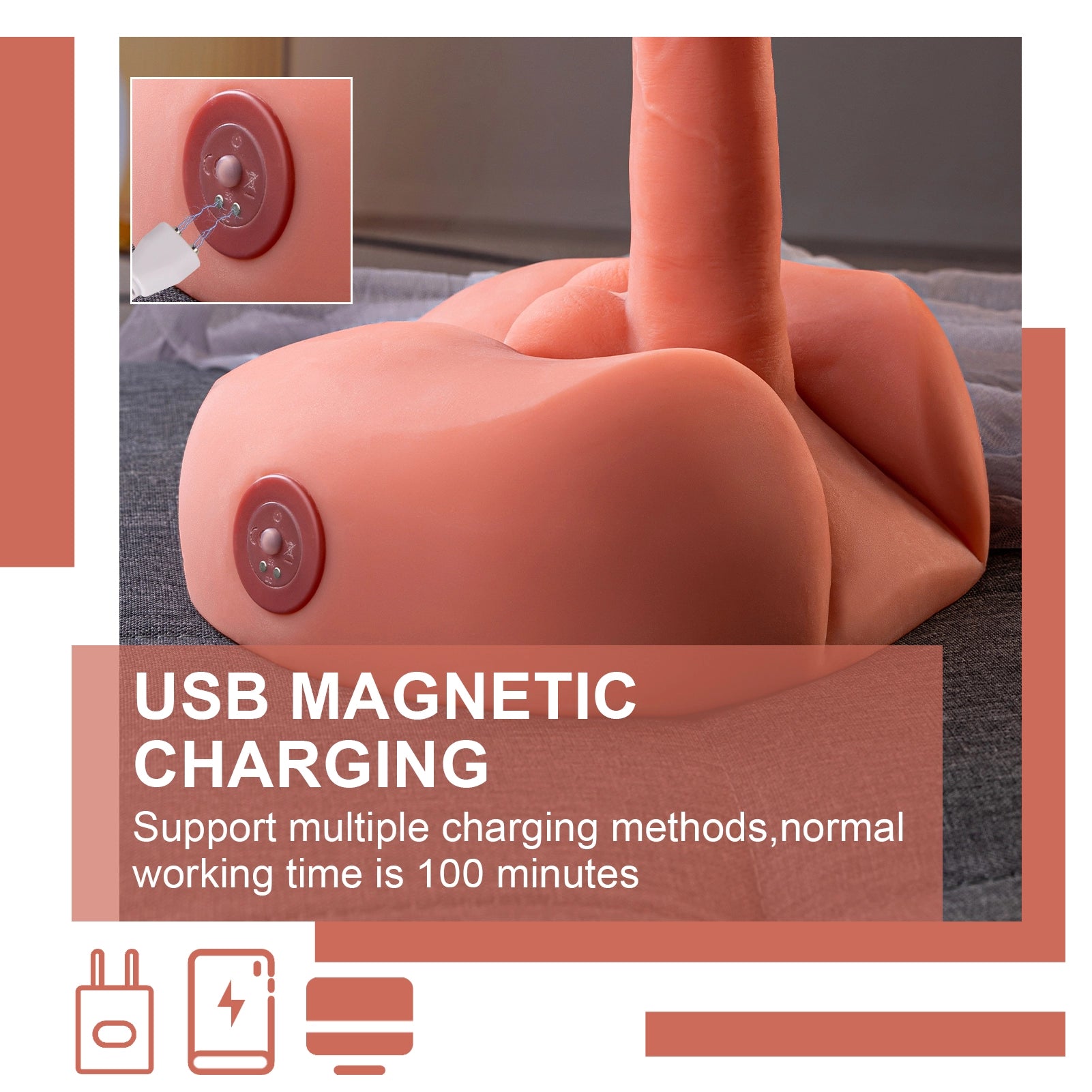 Honey: 3,2 kg Pulsierender Dildo mit Vibrationsfunktion