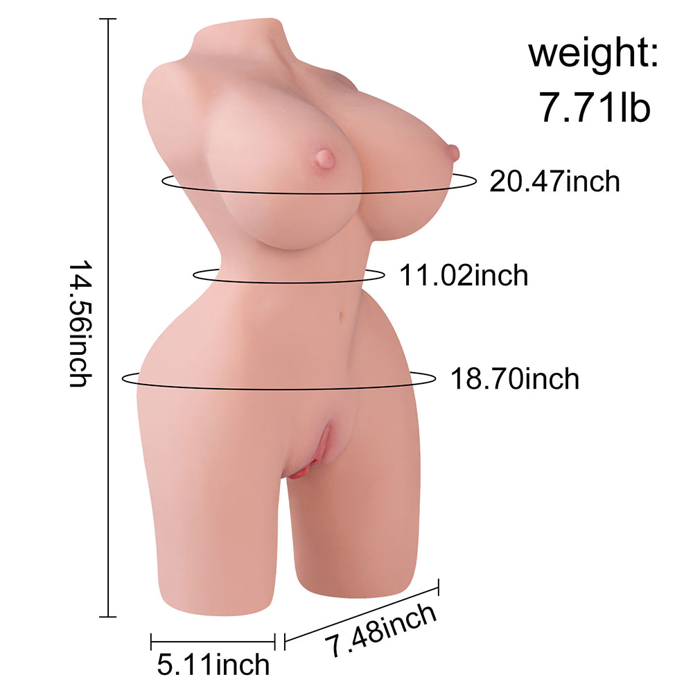 Jessica-3.49kg Realistischer Weiblicher Torso Mit Großen Brüsten