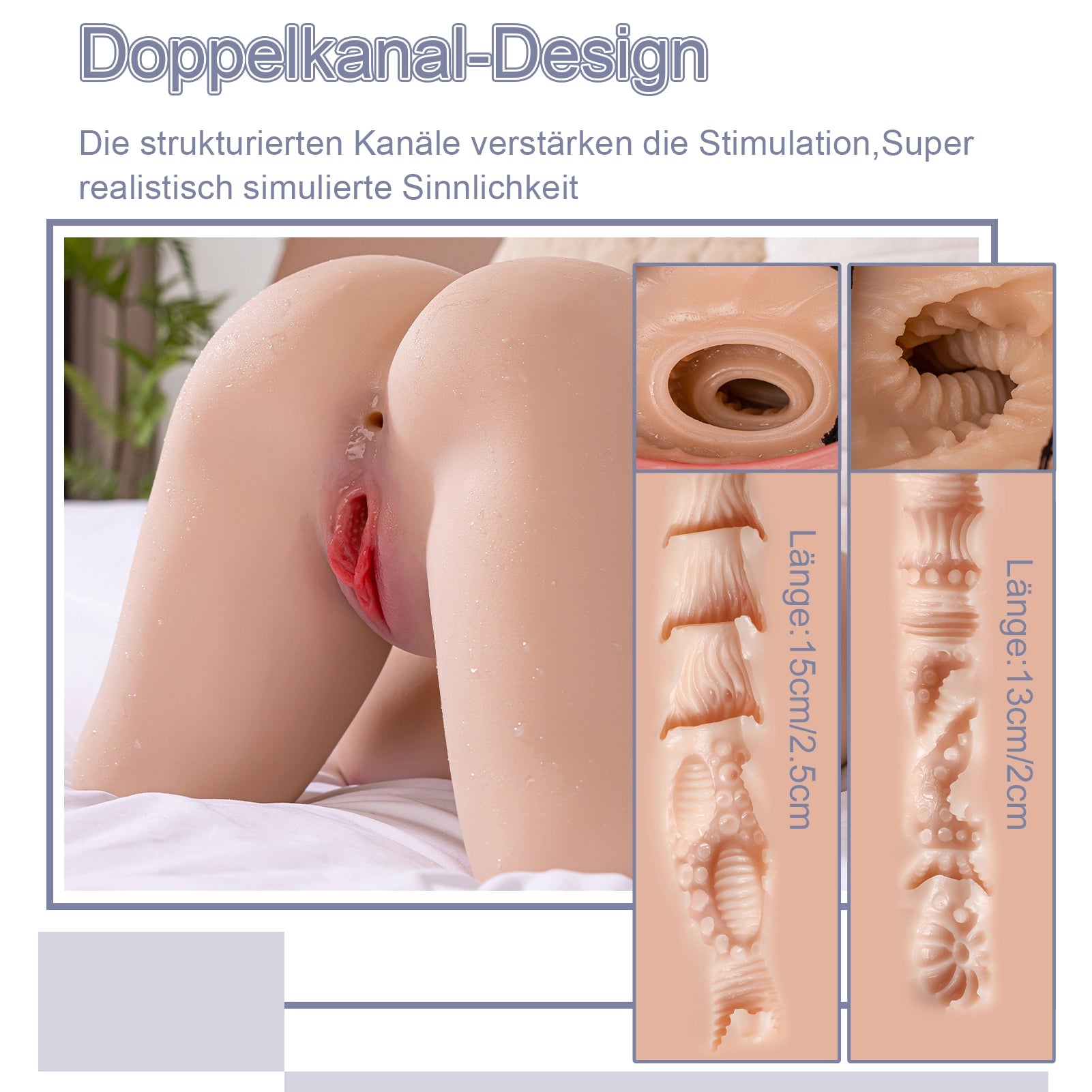 Johanna：10,6 kg E-Cup Big Breast Dual Channel 1:1 Äußerst realistische Sexpuppe