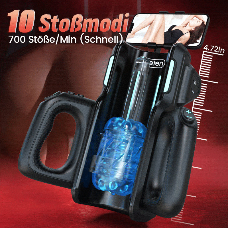 Leten Nr. 1：Vollautomatischer Quickshot Stroker mit 2 Sleeves, 10 Modi & 10 Geschwindigkeiten