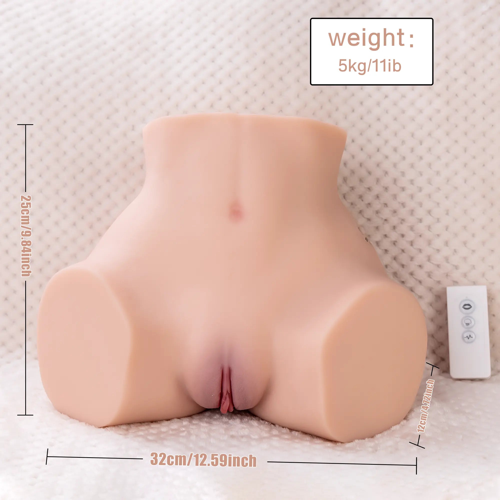 Lorna :5 kg Vibrations- und Saug-Po-Masturbator
