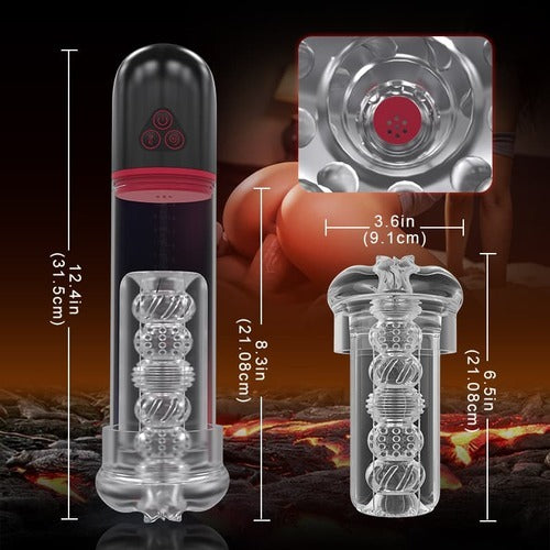 MP13：2 IN1 9 Vibration 3 Saugmodi Penispumpe