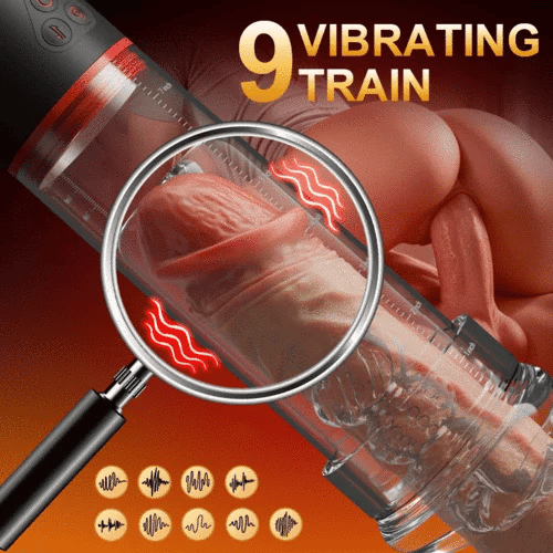 MP13：2 IN1 9 Vibration 3 Saugmodi Penispumpe