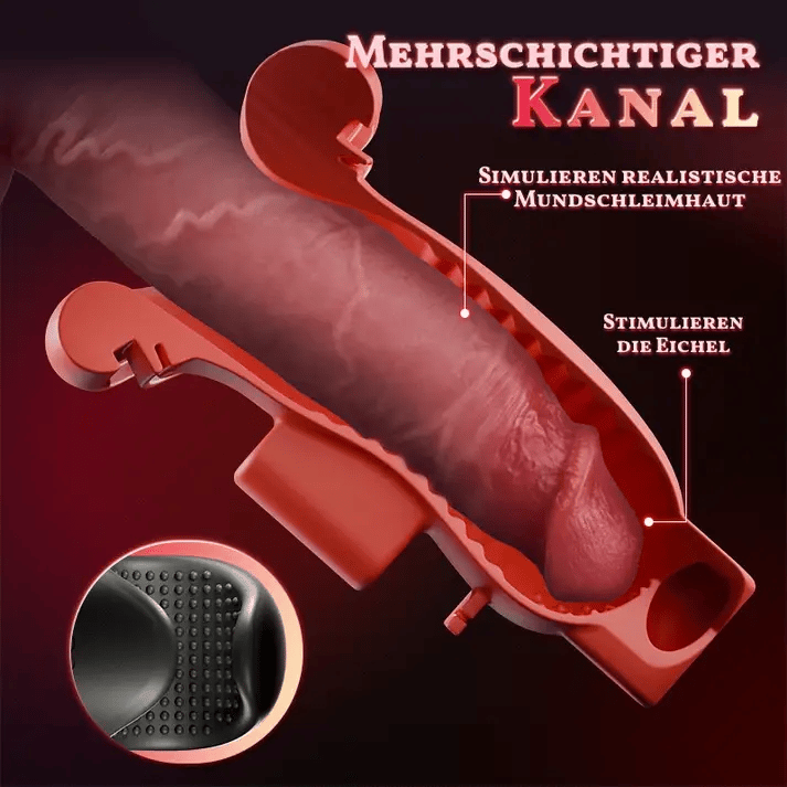 MS10：9 Vibrationen 4 Saugungen Klammernde Saugung Blowjob Masturbator