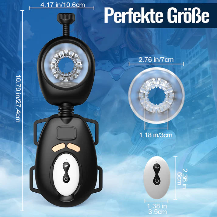 MT11：Freihändig! 9 Stretch 9 Vibrationsgürtel Wearable Masturbator